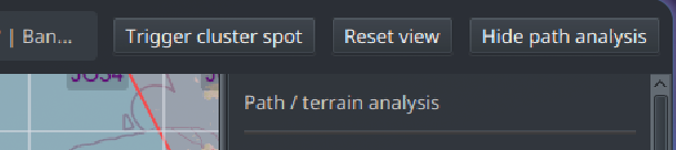 Station map after Reset view without a selected station